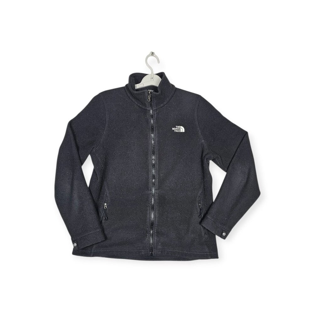 The North Face Jacket Women's Medium Black Fleece Full Zip Mock Neck